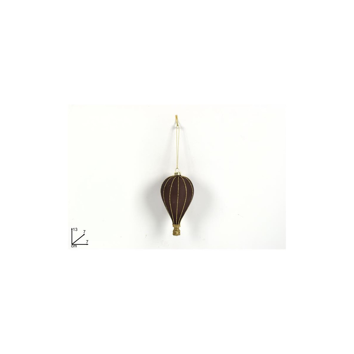 Mongolfiera da Appendere Vari Colori cm 7x13 marrone