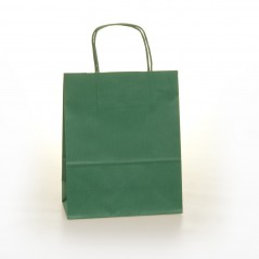 Shopper Carta Colorata Cordino Confezione 25 Pezzi Verde