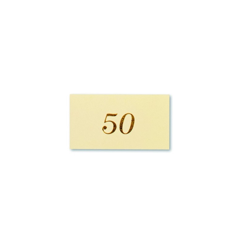 Etichette 50° Anniversario stampa Oro blister pz.100